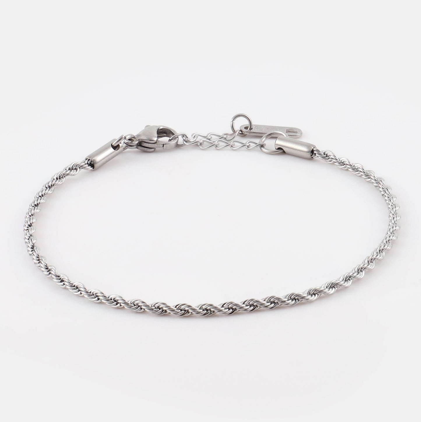 Αλυσίδα χεριού στριφτή Mar and Mar Rope (Twisted-Silver) από ανοξείδωτο ατσάλι