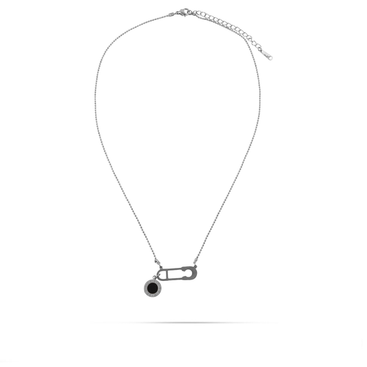 Κολιέ με μενταγιόν παραμάνα Mar and Mar Selene Pin (Silver) από ανοξείδωτο ατσάλι