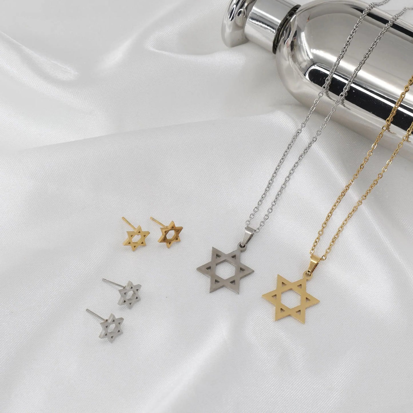 Κολιέ αστέρι Mar & Mar Yalin Star Of David από ανοξείδωτο ατσάλι