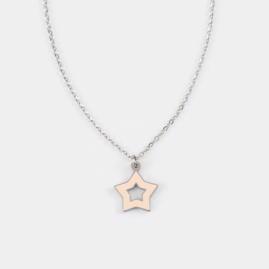 Παιδικό κολιέ με αστέρι Mar and Mar Star Kids (Silver) από ανοξείδωτο ατσάλι