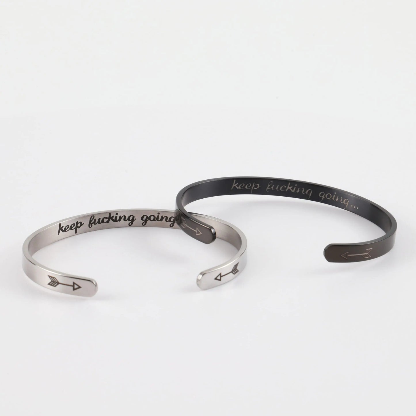 Ανδρικό βραχιόλι Mar & Mar Quote Cuff από ανοξείδωτο ατσάλι