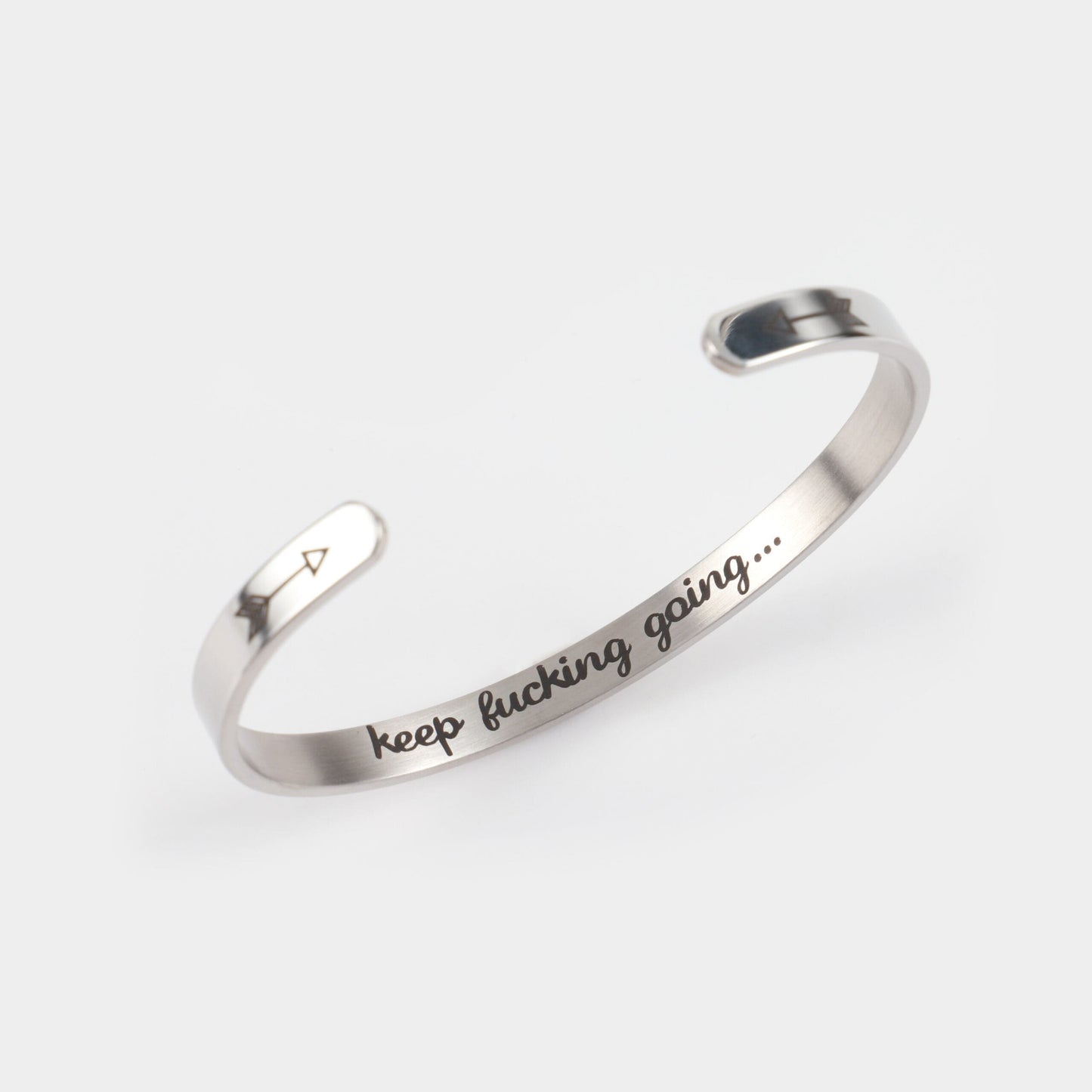 Ανδρικό βραχιόλι Mar and Mar Quote Cuff από ανοξείδωτο ατσάλι