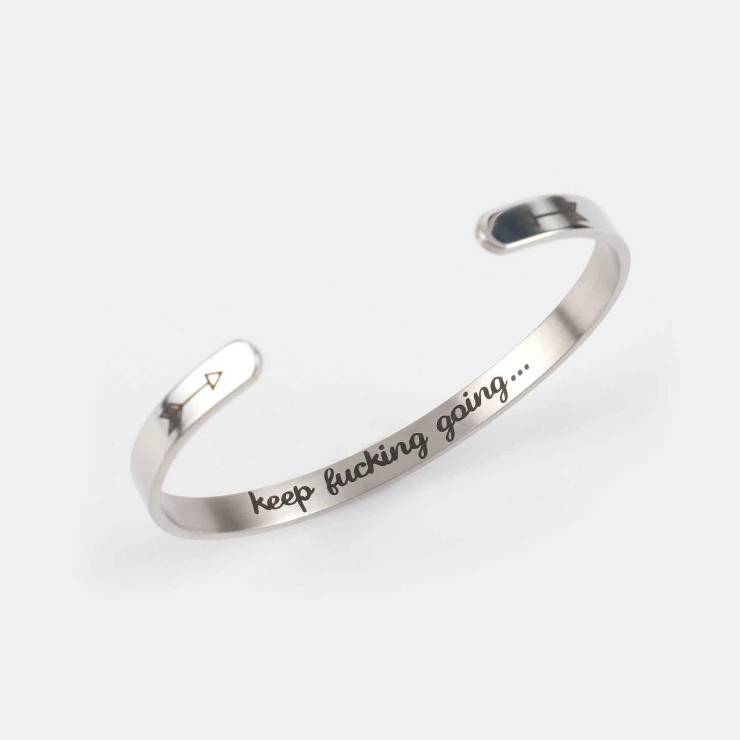 Ανδρικό βραχιόλι Mar & Mar Quote Cuff από ανοξείδωτο ατσάλι