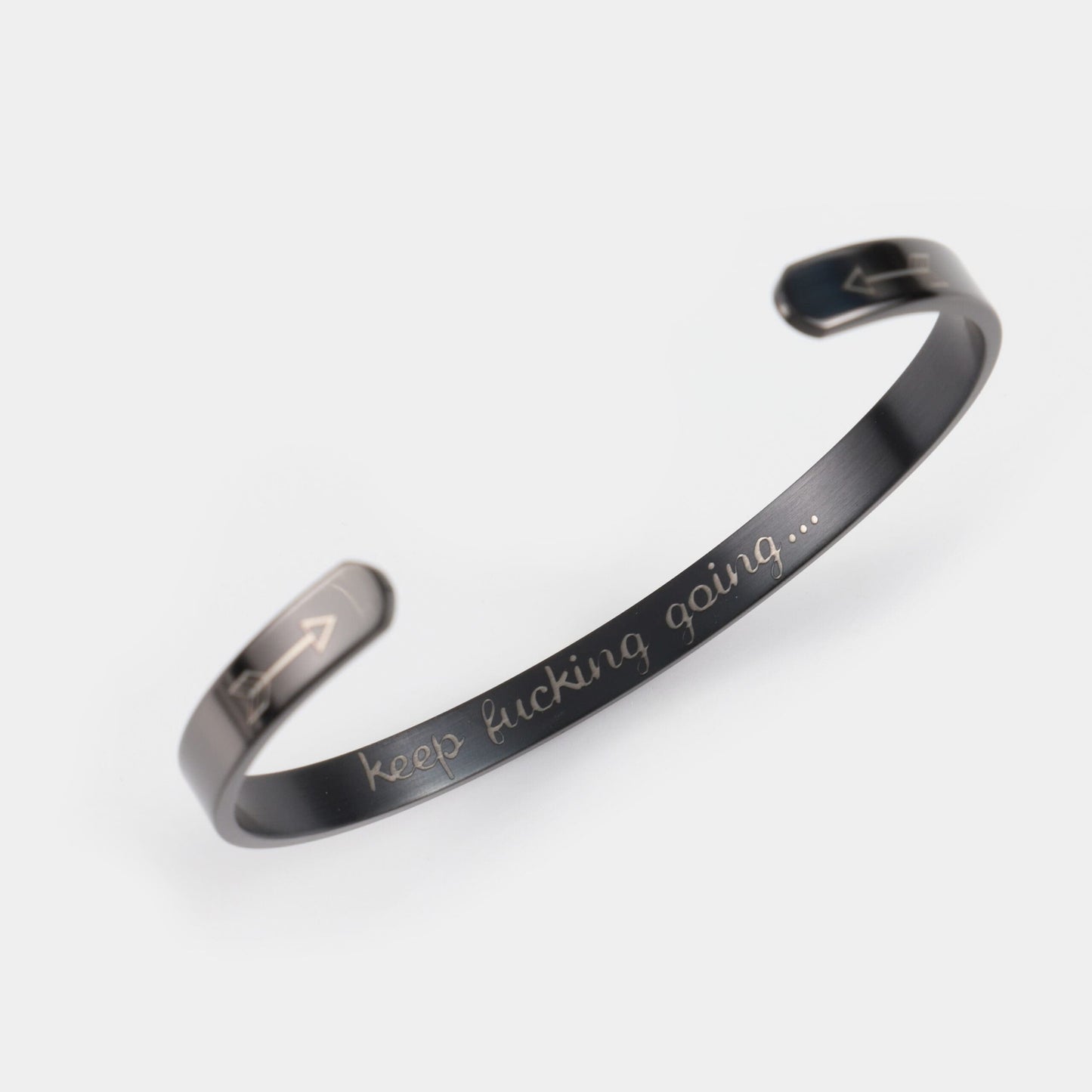 Ανδρικό βραχιόλι Mar & Mar Quote Cuff από ανοξείδωτο ατσάλι