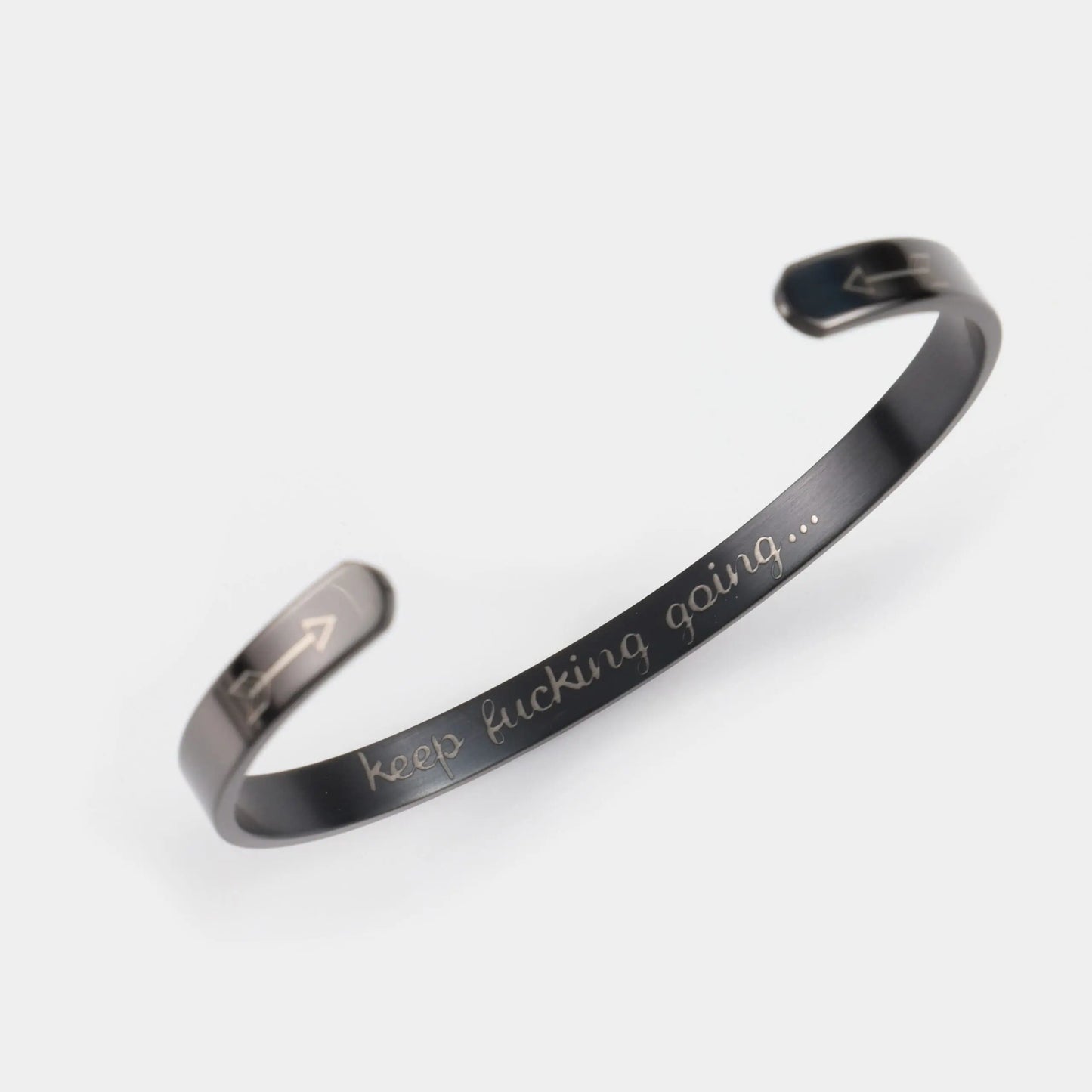 Ανδρικό βραχιόλι Mar & Mar Quote Cuff από ανοξείδωτο ατσάλι