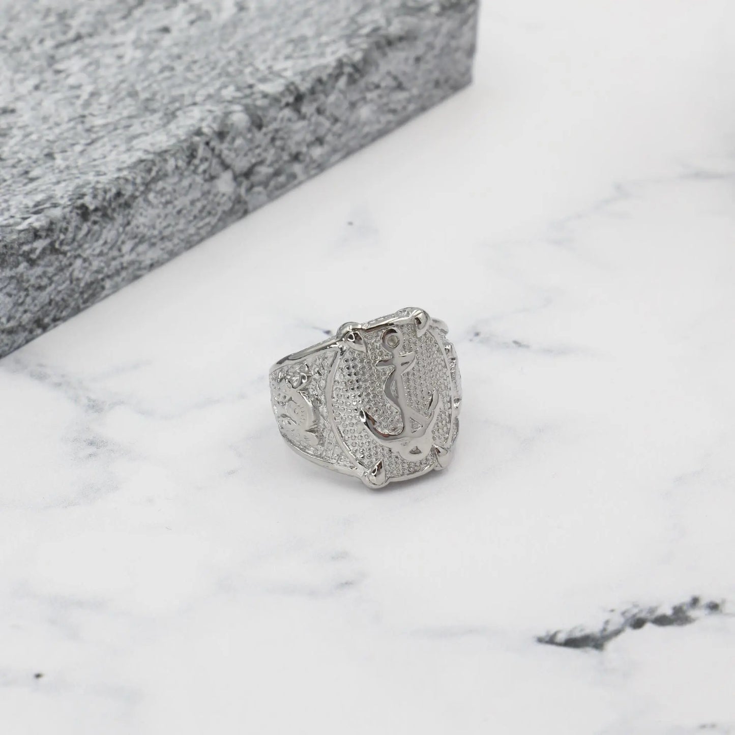 Ανδρικό δαχτυλίδι με άγκυρα Mar & Mar Anchor από ανοξείδωτο ατσάλι