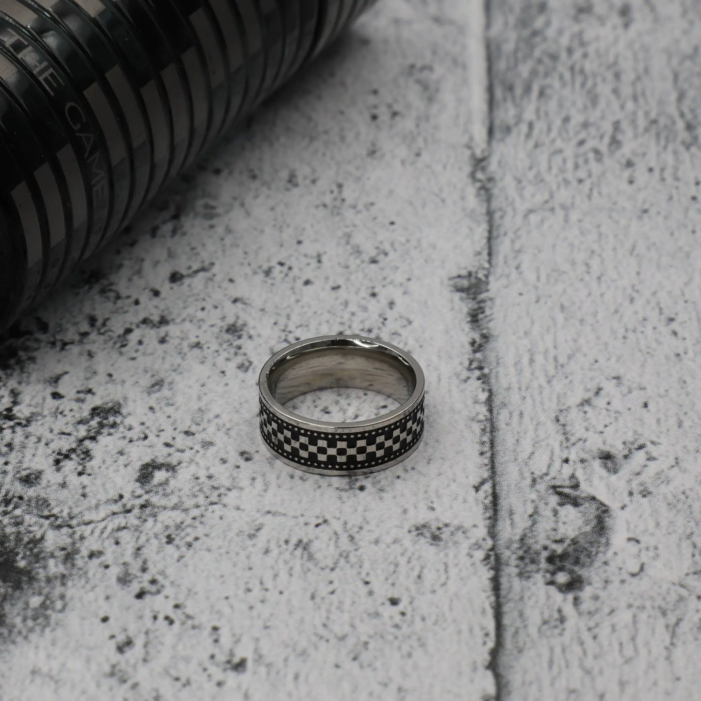 Ανδρικό δαχτυλίδι Mar & Mar Chess από ανοξείδωτο ατσάλι