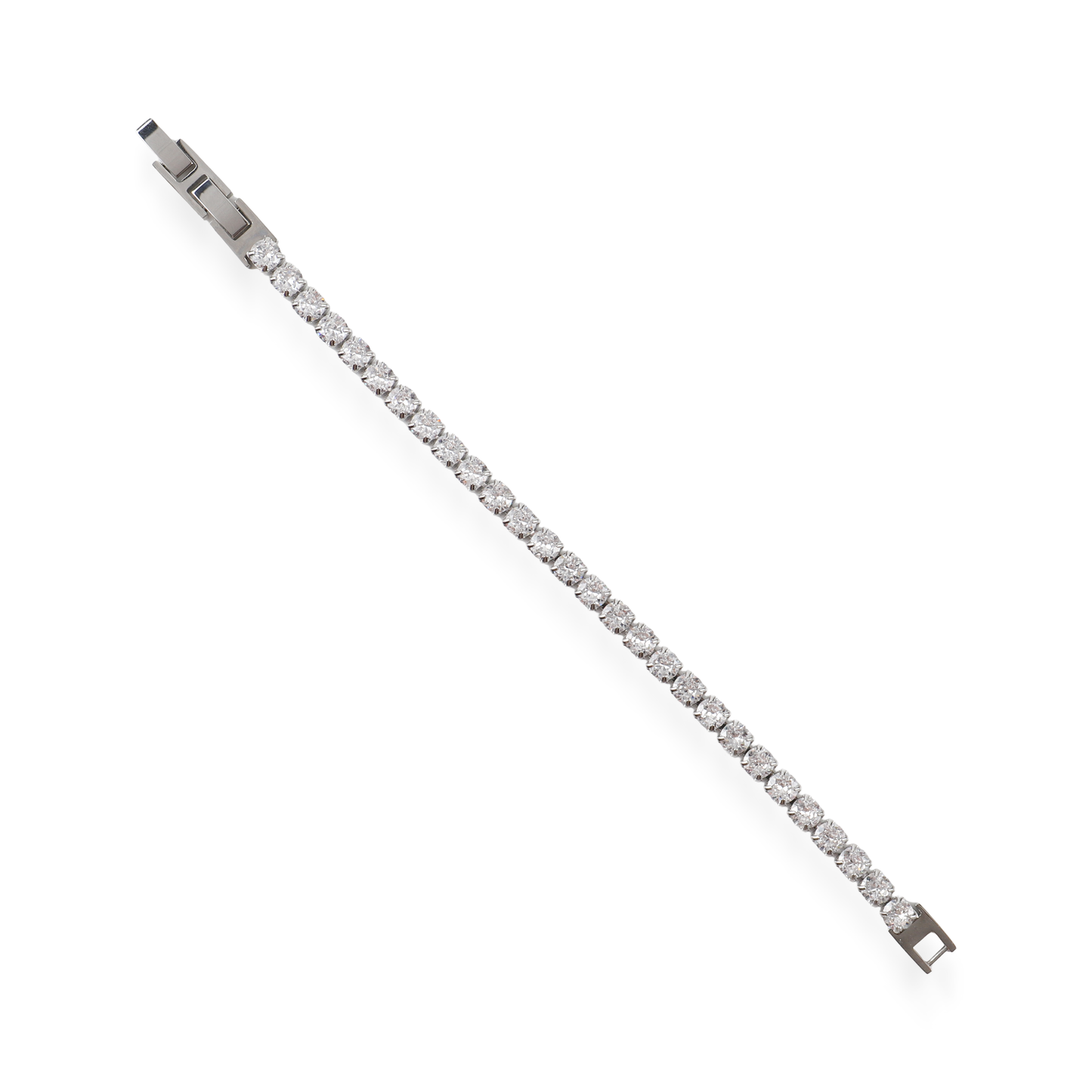 Αλυσίδα χεριού tennis με ζιργκόν Mar and Mar Clutch iii Silver από ανοξείδωτο ατσάλι