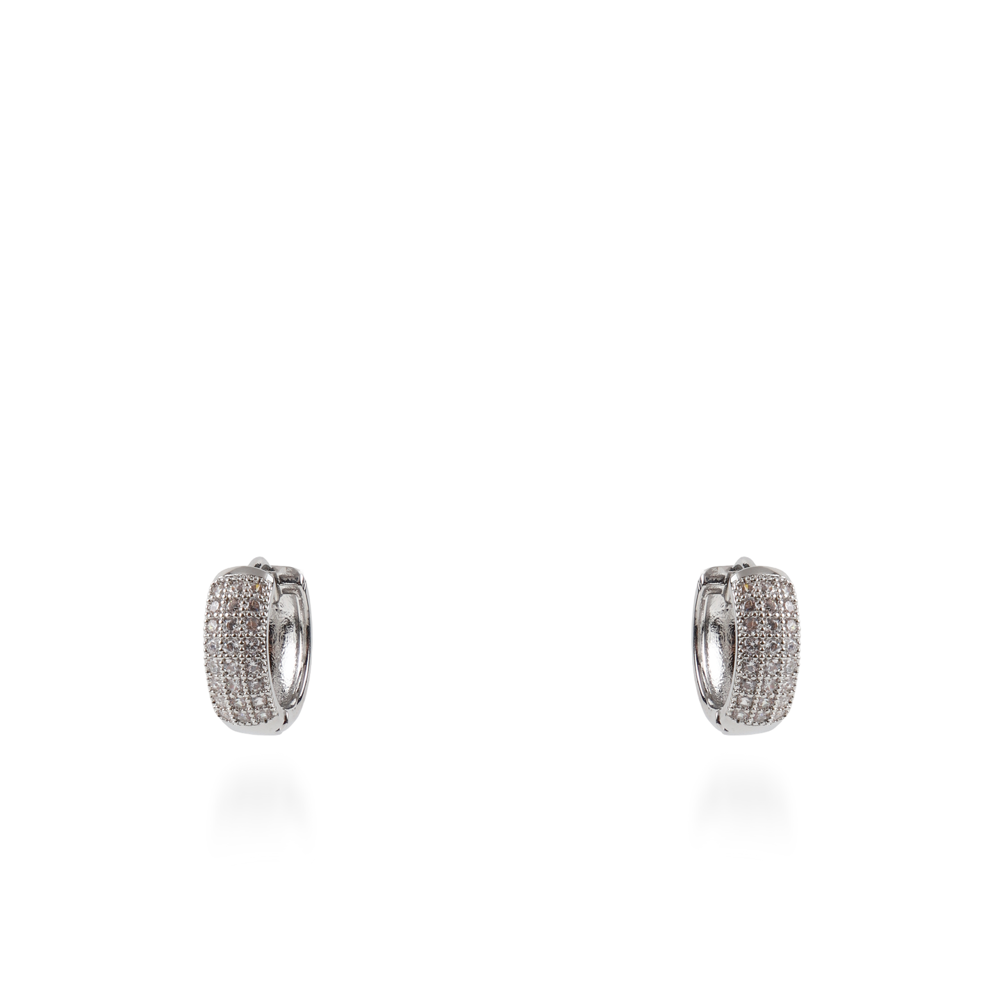 Σκουλαρίκια κρίκοι με ζιργκόν Mar and Mar Veloura (1,3 cm)