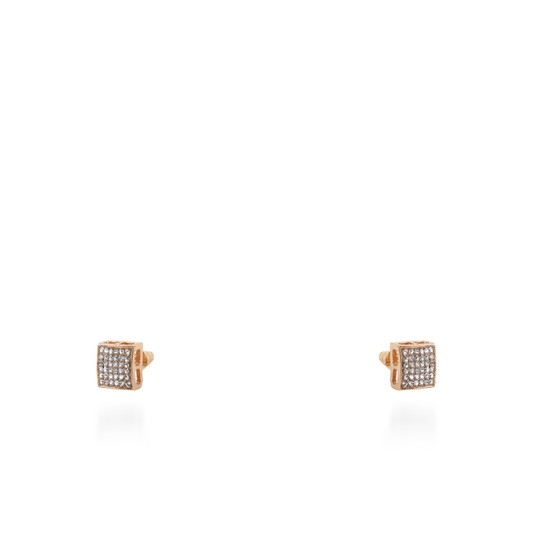 Σκουλαρίκια καρφωτά με πέτρες ζιργκόν Mar and Mar Lola Cube II