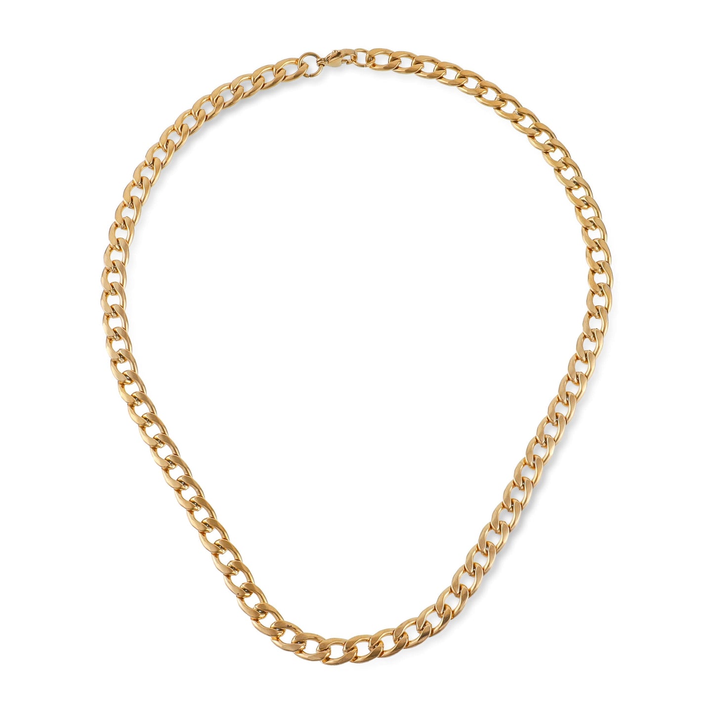 Αλυσίδα λαιμού Mar & Mar Curb Cuban (Noel-Gold) από ανοξείδωτο ατσάλι