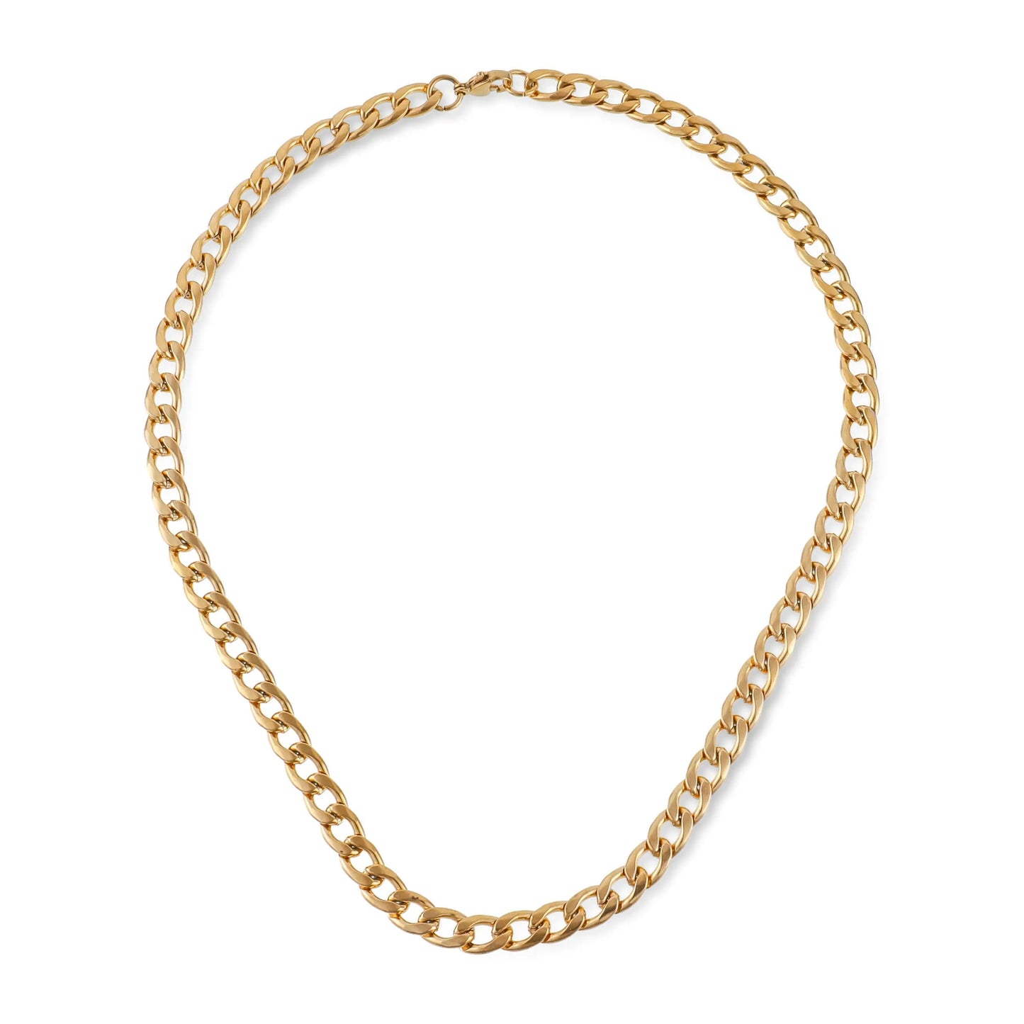 Αλυσίδα λαιμού Mar & Mar Curb Cuban (Noel-Gold) από ανοξείδωτο ατσάλι