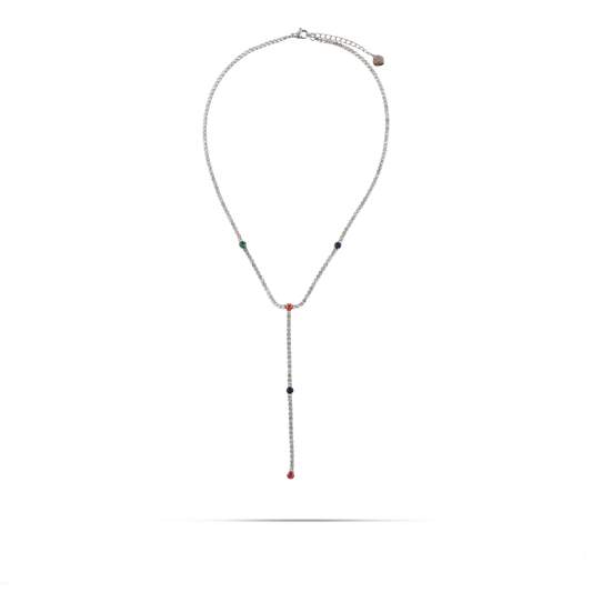 Κολιέ tennis με ζιργκόν Mar and Mar Tennis Tie (Mix) από ανοξείδωτο ατσάλι