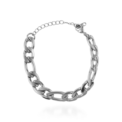 Αλυσίδα χεριού Mar and Mar Figaro (Denver-Silver) από ανοξείδωτο ατσάλι