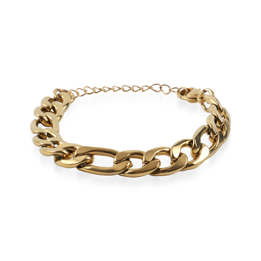 Αλυσίδα χεριού Mar and Mar Figaro (Denver-Gold) από ανοξείδωτο ατσάλι