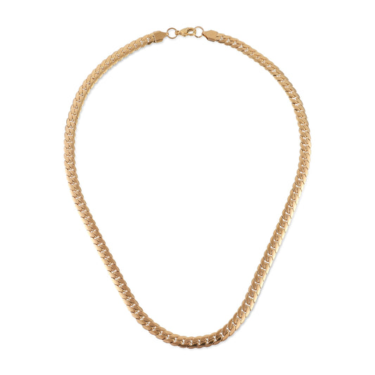 Αλυσίδα λαιμού Mar and Mar Flat (Jocasta-Gold) από ανοξείδωτο ατσάλι