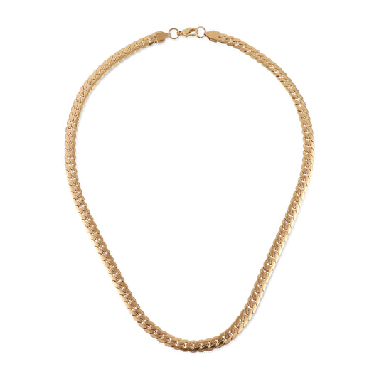Αλυσίδα λαιμού Mar and Mar Flat (Jocasta-Gold) από ανοξείδωτο ατσάλι