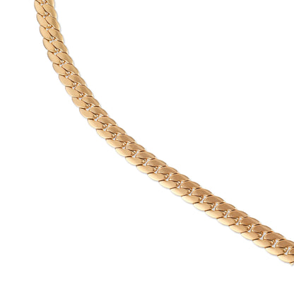Αλυσίδα λαιμού Mar & Mar Flat (Jocasta-Gold) από ανοξείδωτο ατσάλι
