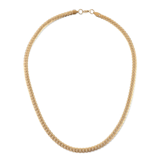 Αλυσίδα λαιμού Mar and Mar Flat (Jocasta II-Gold) από ανοξείδωτο ατσάλι