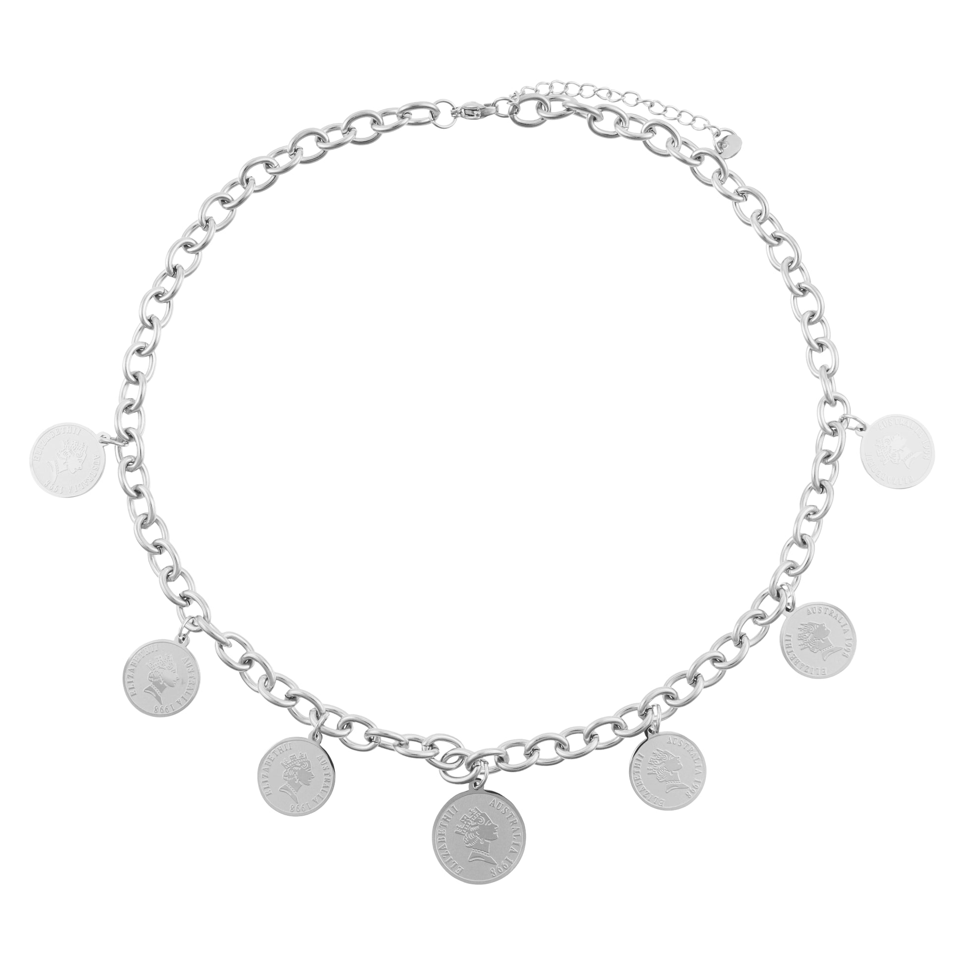 Κολιέ με φλουριά Mar & Mar από ανοξείδωτο ατσάλι