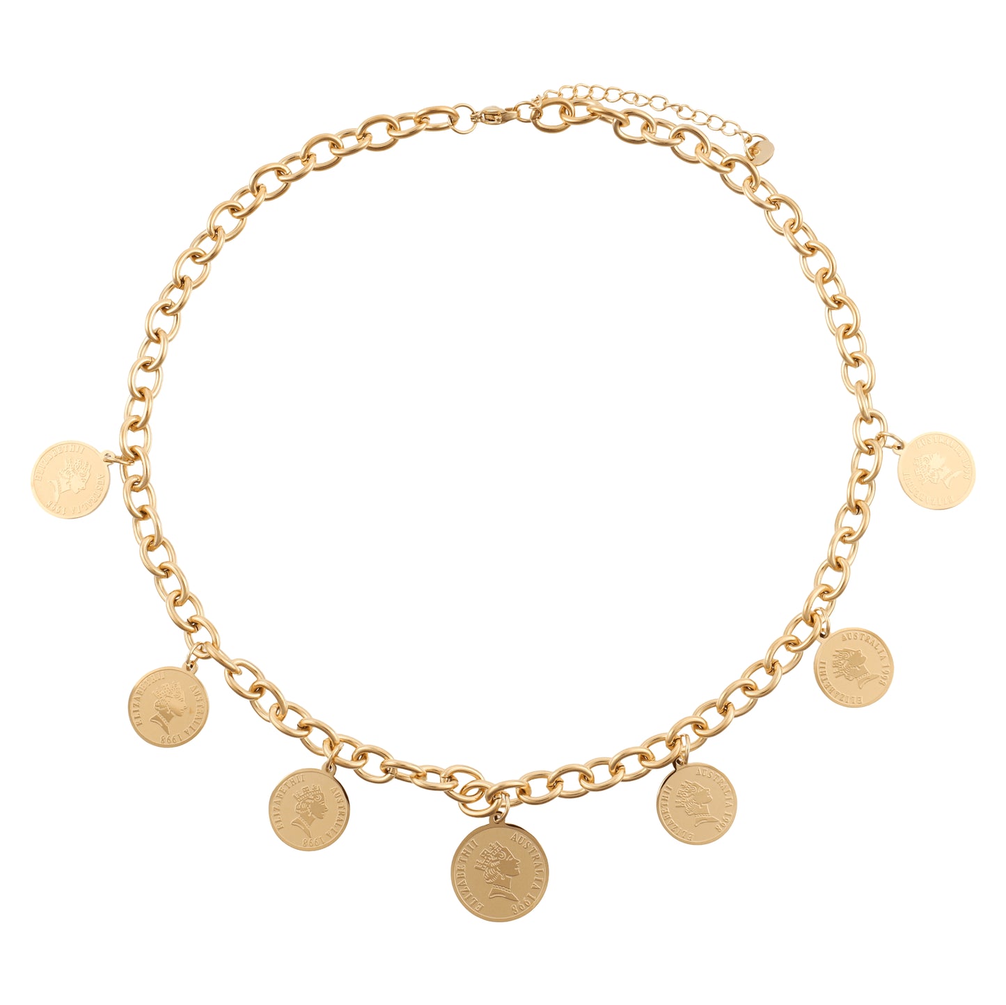 Κολιέ με φλουριά Mar & Mar από ανοξείδωτο ατσάλι