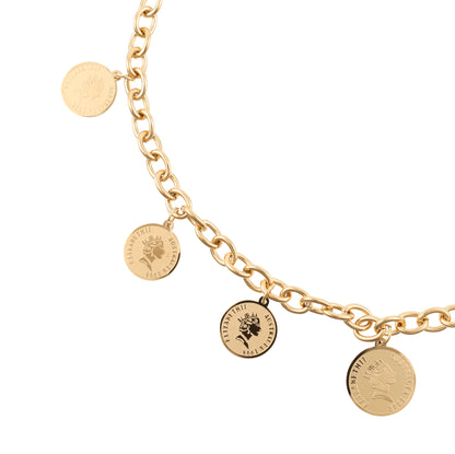 Κολιέ με φλουριά Mar & Mar από ανοξείδωτο ατσάλι