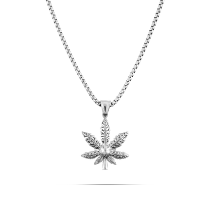 Ανδρικό Κολιέ Mar and Mar Cannabis II από ανοξείδωτο ατσάλι