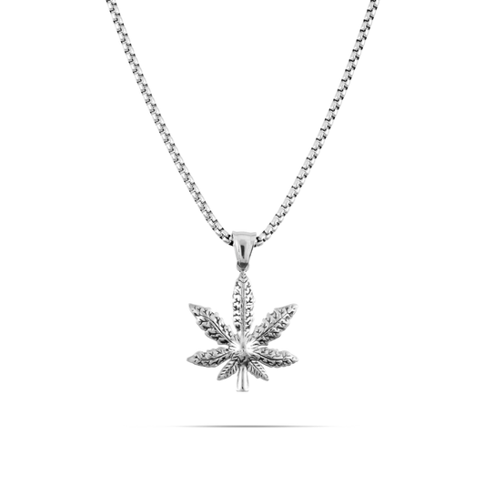 Ανδρικό Κολιέ Mar and Mar Cannabis II από ανοξείδωτο ατσάλι