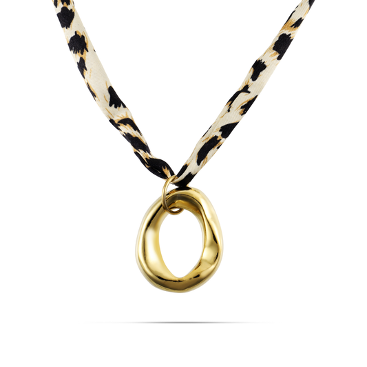 Κολιέ λεοπάρ Mar and Mar Benerly από ανοξείδωτο ατσάλι