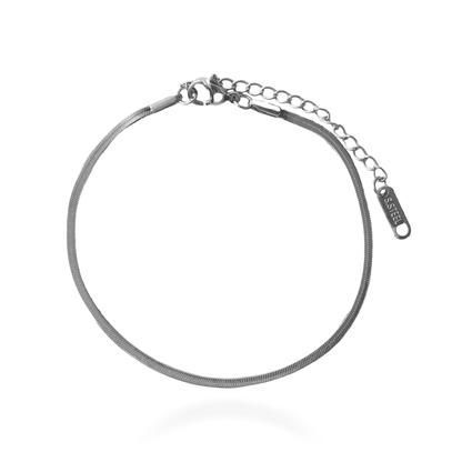 Αλυσίδα χεριού Flat Snake Mar and Mar Flat Snake (Silver) από Ανοξείδωτο ατσάλι