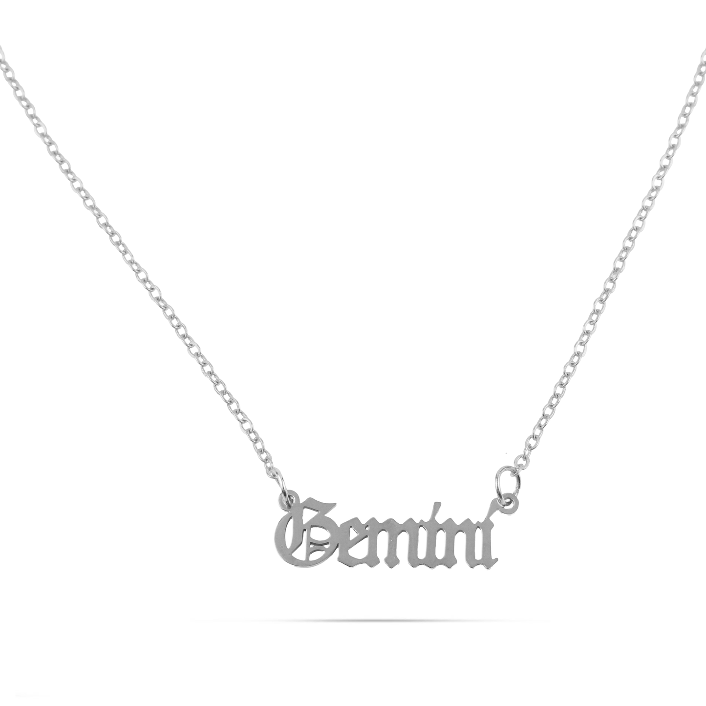 Κολιέ με ζώδιο Δίδυμοι Mar and Mar Gemini Silver από ανοξείδωτο ατσάλι