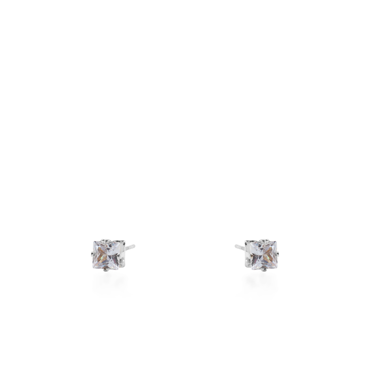 Σκουλαρίκια καρφωτά με ζιργκόν Mar and Mar Dimen Cube Studs από ανοξείδωτο ατσάλι