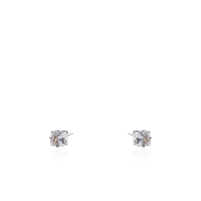Σκουλαρίκια καρφωτά με ζιργκόν Mar and Mar Dimen Cube Studs από ανοξείδωτο ατσάλι