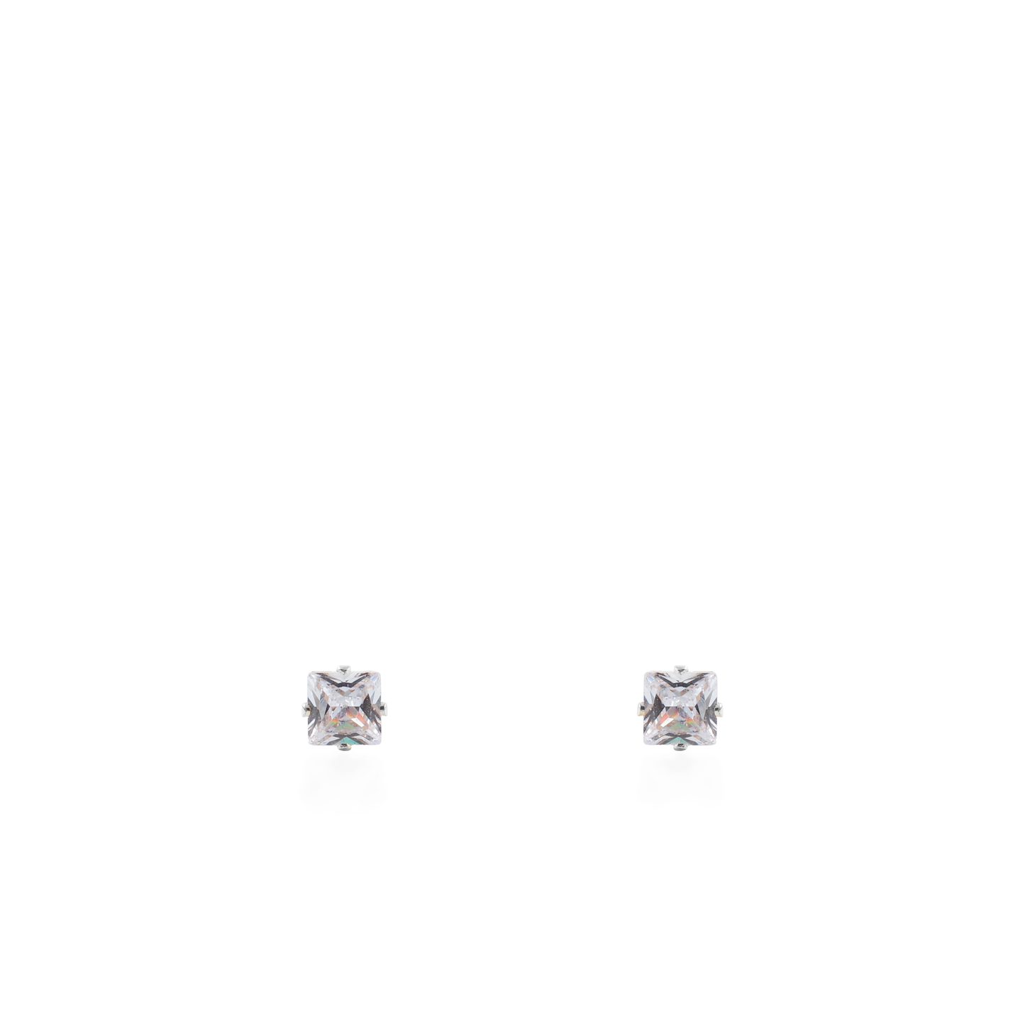 Σκουλαρίκια καρφωτά με ζιργκόν Mar and Mar Dimen Cube Studs από ανοξείδωτο ατσάλι