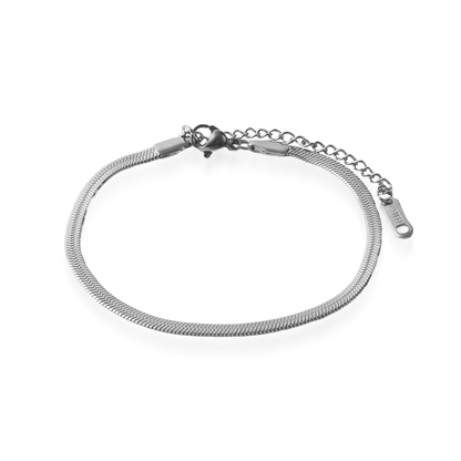 Αλυσίδα χεριού Flat Snake Mar and Mar Flat Snake (Silver) από Ανοξείδωτο ατσάλι