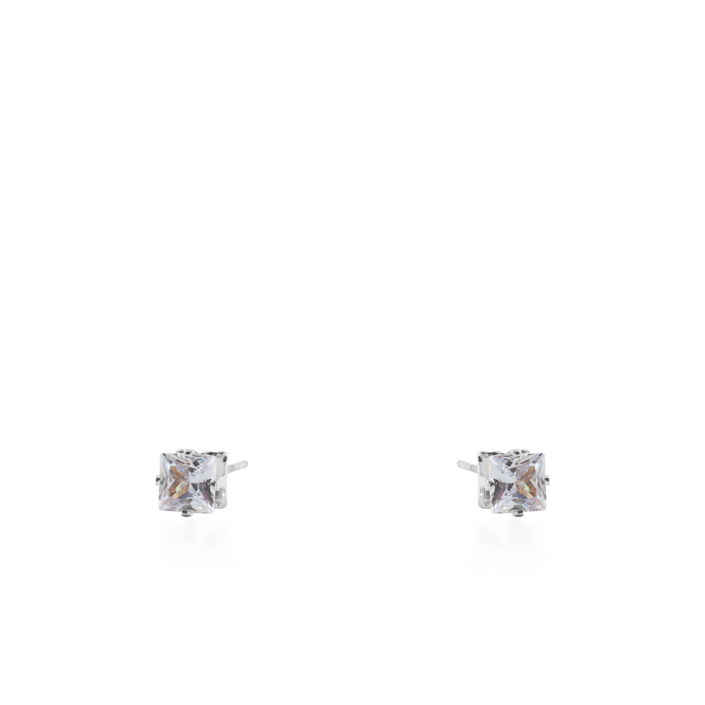 Σκουλαρίκια καρφωτά με ζιργκόν Mar and Mar Dimen Cube Studs από ανοξείδωτο ατσάλι