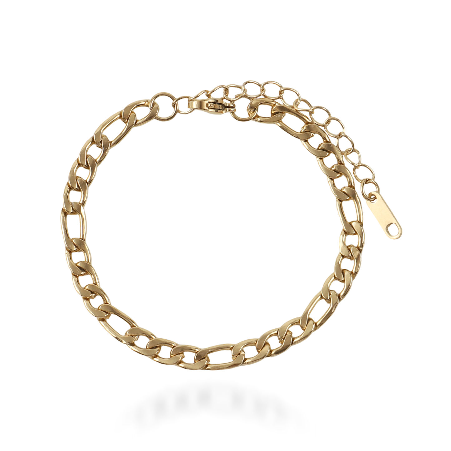 Αλυσίδα χεριού Mar and Mar Figaro (Denver-Gold) από ανοξείδωτο ατσάλι