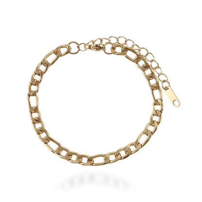 Αλυσίδα χεριού Mar and Mar Figaro (Denver-Gold) από ανοξείδωτο ατσάλι
