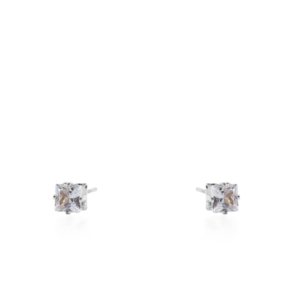 Σκουλαρίκια καρφωτά με ζιργκόν Mar and Mar Dimen Cube Studs από ανοξείδωτο ατσάλι