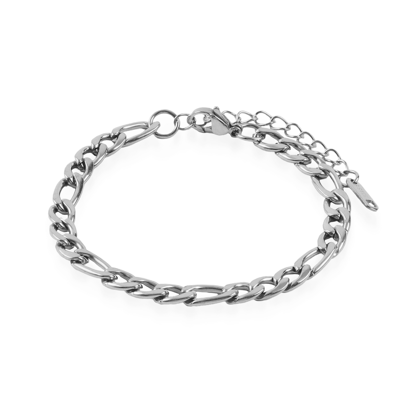 Αλυσίδα χεριού Mar and Mar Figaro (Denver-Silver) από ανοξείδωτο ατσάλι
