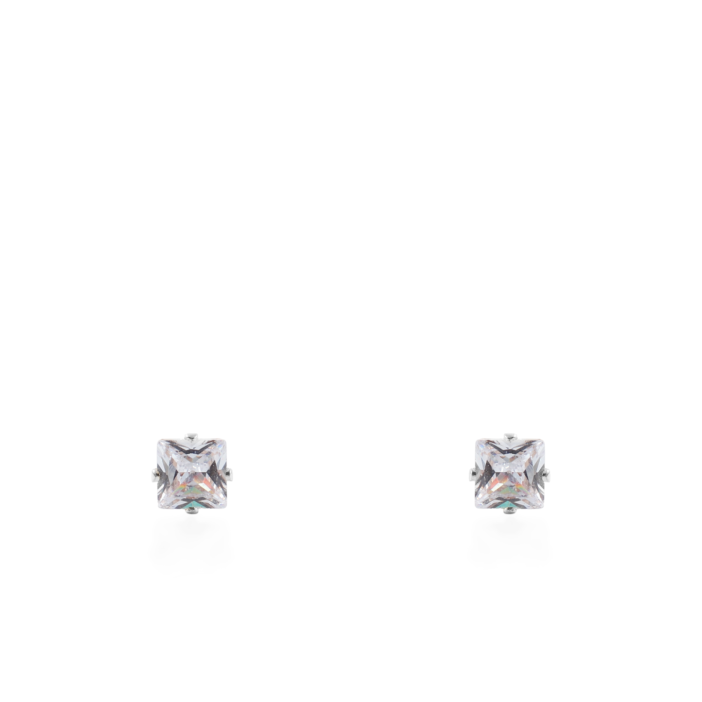 Σκουλαρίκια καρφωτά με ζιργκόν Mar and Mar Dimen Cube Studs από ανοξείδωτο ατσάλι