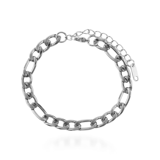 Αλυσίδα χεριού Mar and Mar Figaro (Denver-Silver) από ανοξείδωτο ατσάλι