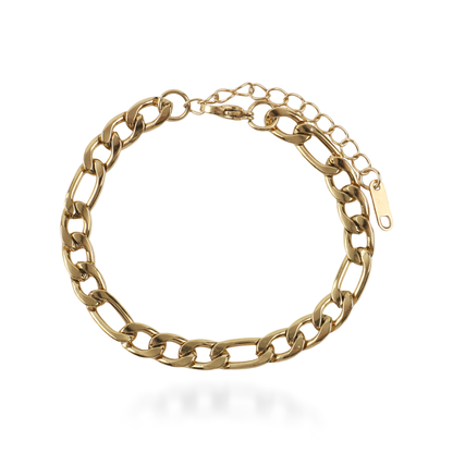 Αλυσίδα χεριού Mar and Mar Figaro (Denver-Gold) από ανοξείδωτο ατσάλι