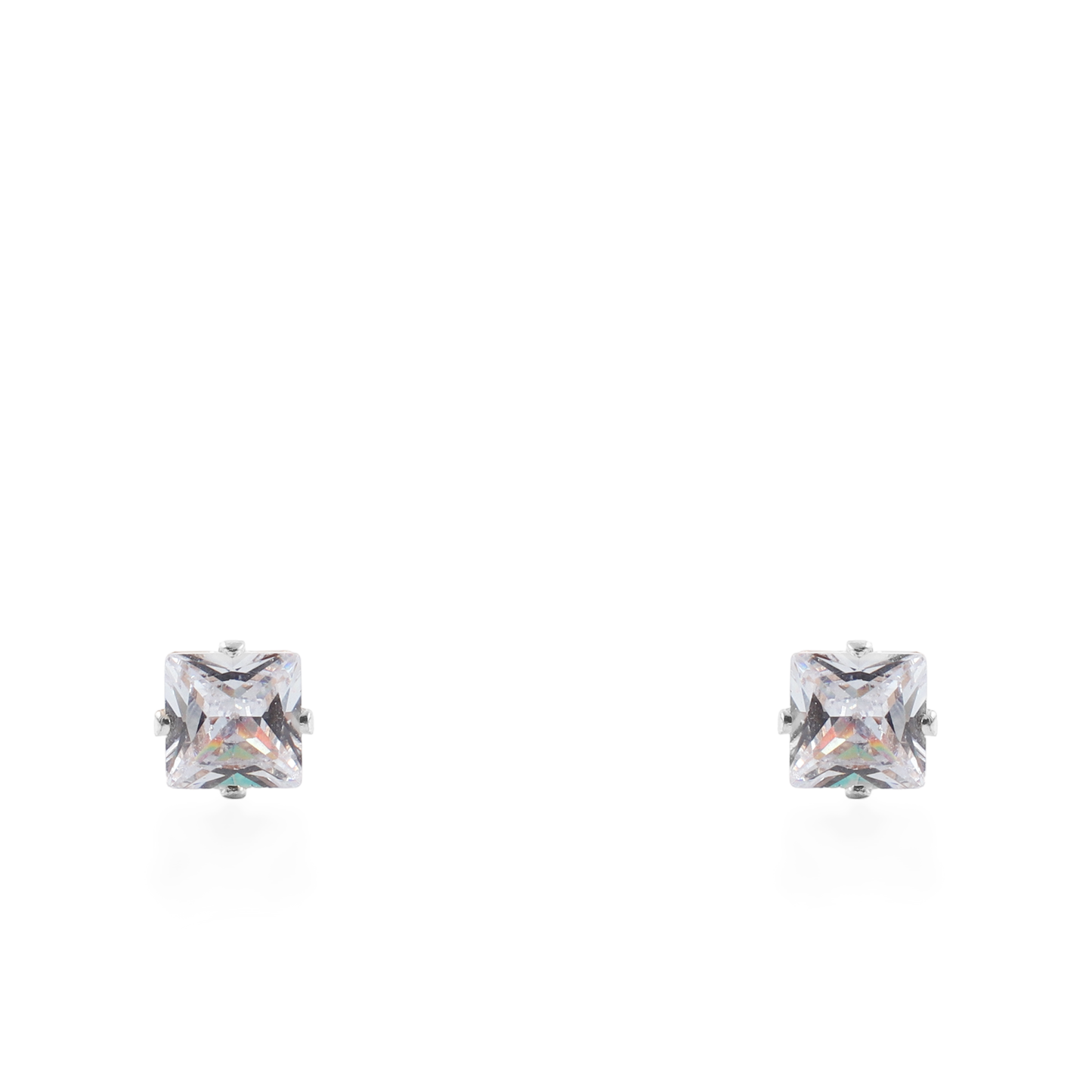 Σκουλαρίκια καρφωτά με ζιργκόν Mar and Mar Dimen Cube Studs από ανοξείδωτο ατσάλι