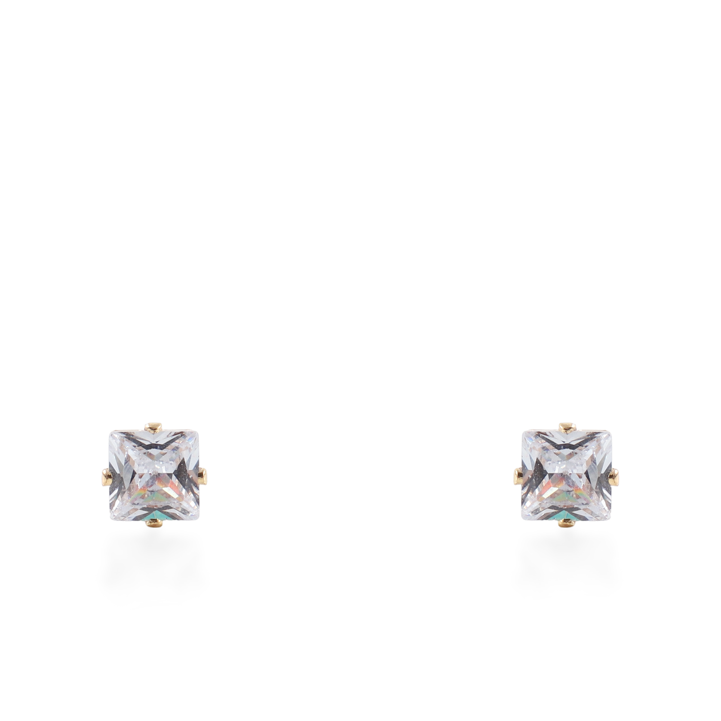 Σκουλαρίκια καρφωτά με ζιργκόν Mar and Mar Dimen Cube Studs από ανοξείδωτο ατσάλι