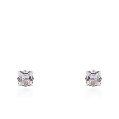 Σκουλαρίκια καρφωτά με ζιργκόν Mar and Mar Dimen Cube Studs από ανοξείδωτο ατσάλι