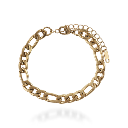 Αλυσίδα χεριού Mar and Mar Figaro (Denver-Gold) από ανοξείδωτο ατσάλι