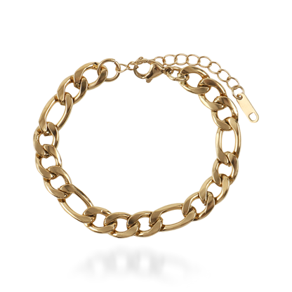 Αλυσίδα χεριού Mar and Mar Figaro (Denver-Gold) από ανοξείδωτο ατσάλι