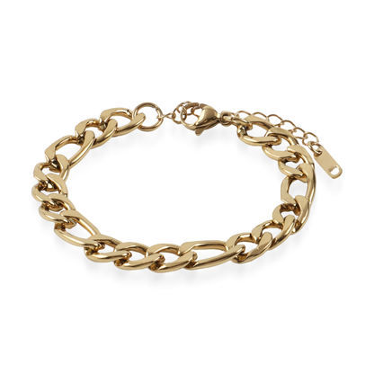 Αλυσίδα χεριού Mar and Mar Figaro (Denver-Gold) από ανοξείδωτο ατσάλι