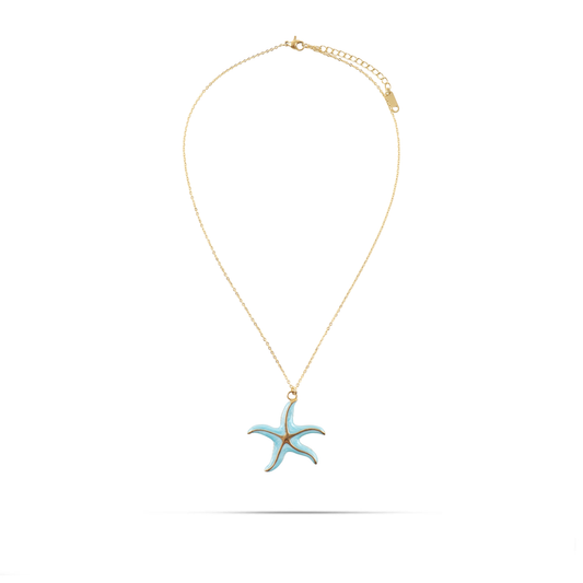 Κολιέ με αστερία φίλντισι Mar and Mar Azalea από ανοξείδωτο ατσάλι